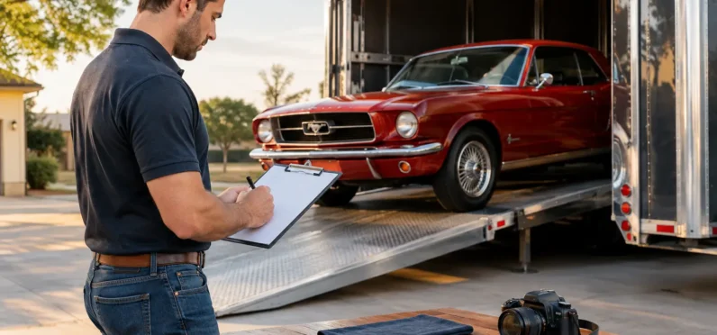 Classic Car Transport Checklist Before Pickup