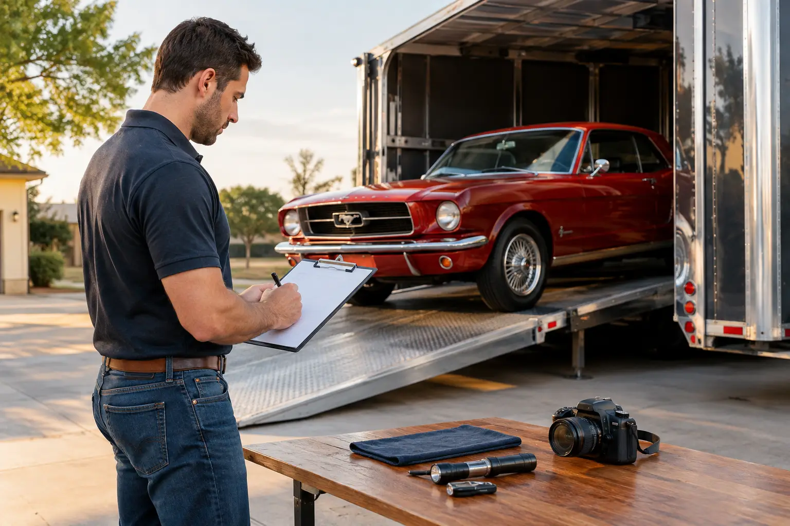 Classic Car Transport Checklist Before Pickup